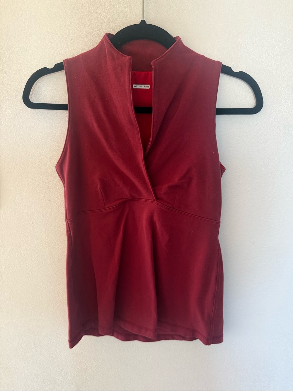 Lululemon Athletica Deep Red Sleeveless V-Neck Tank